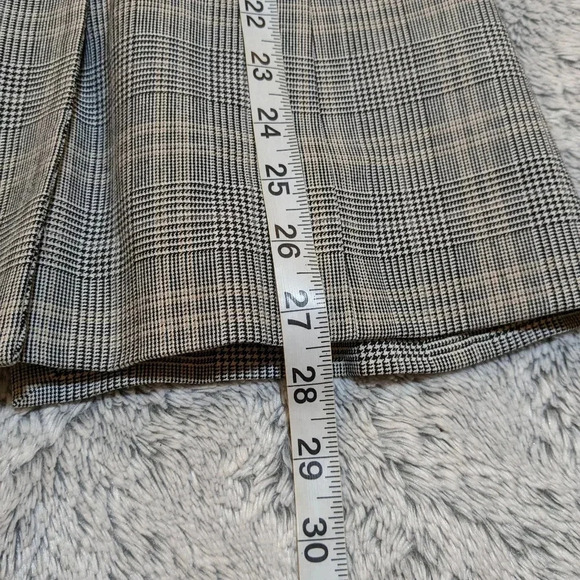 Aritzia Babaton Samuel Blazer Houndstooth Plaid Black White 00 Double Breasted - Picture 7 of 12